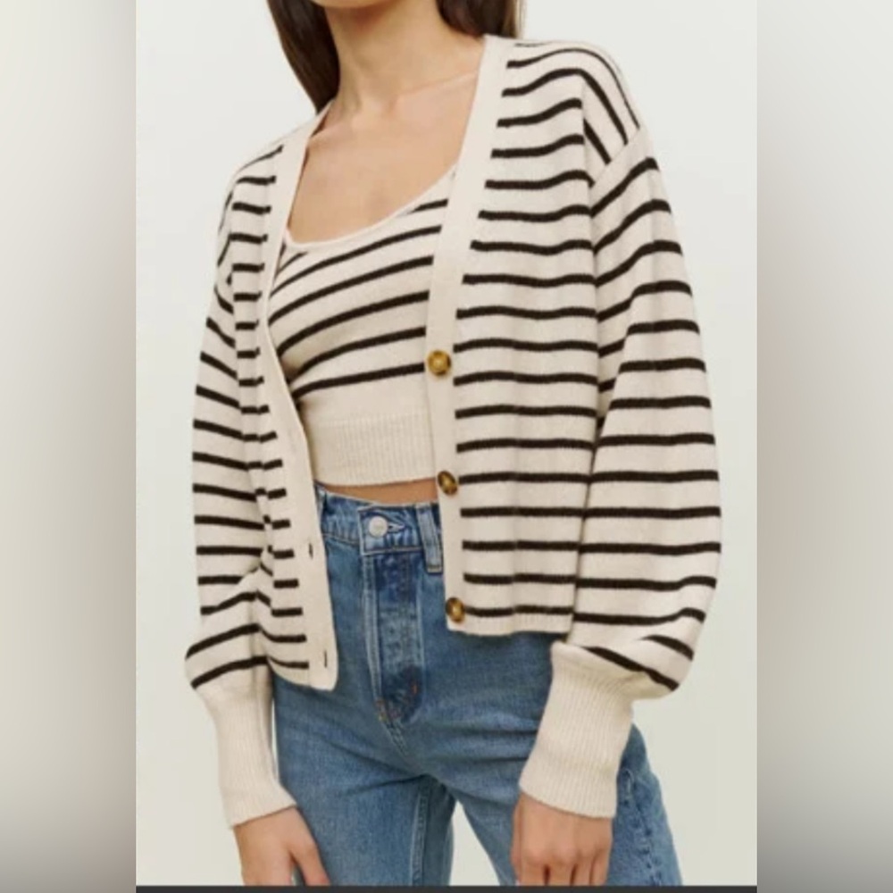 Reformationvarenne cashmere tank and cardigan set size XS (NWOT)